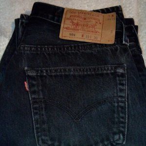 Vintage black Levi 501xx jeans